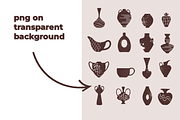 POTTERY SHAPES (47 elements), an Object Illustration by Bonfloret Studio (Thumbnail 6 of 10)