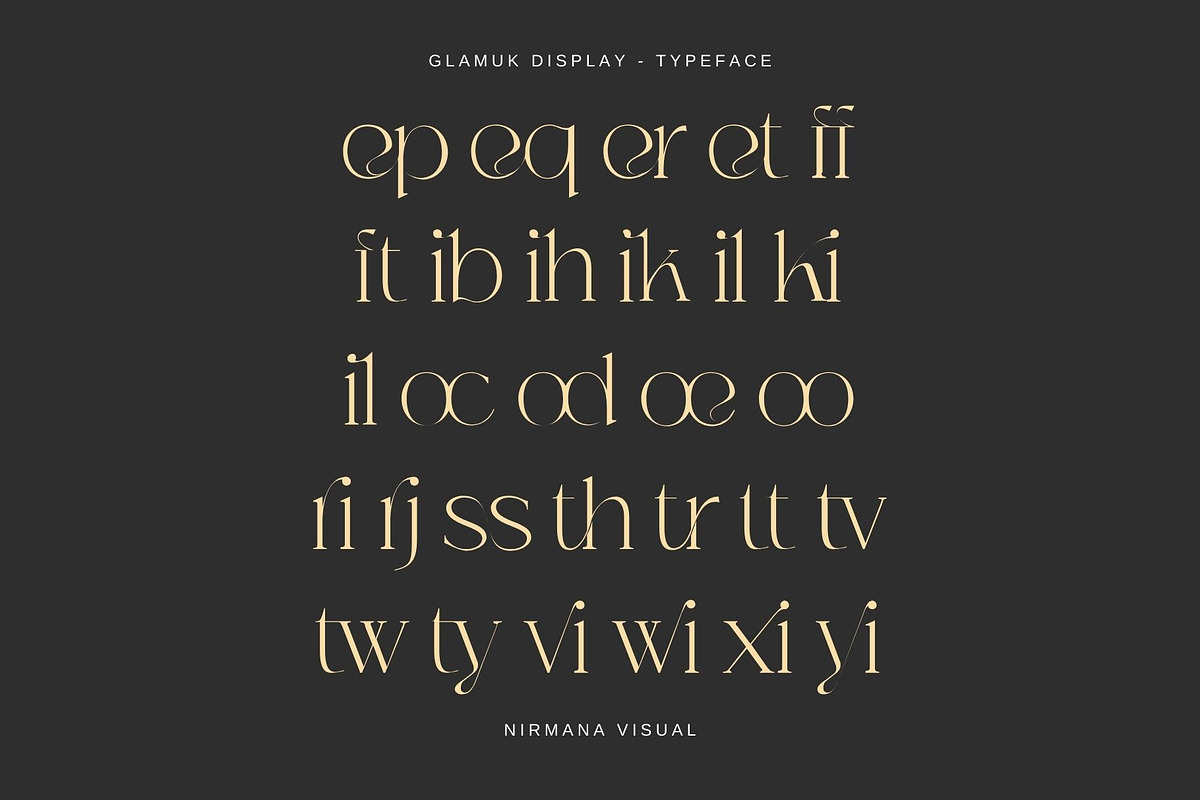 Glamuk Display - Modern Serif, a Serif Font by Nirmana Visual (Photo 7 of 16)