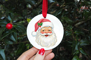 Vintage Christmas Pink Santa PNG, an Illustration by Libby Wishes (Thumbnail 6 of 9)