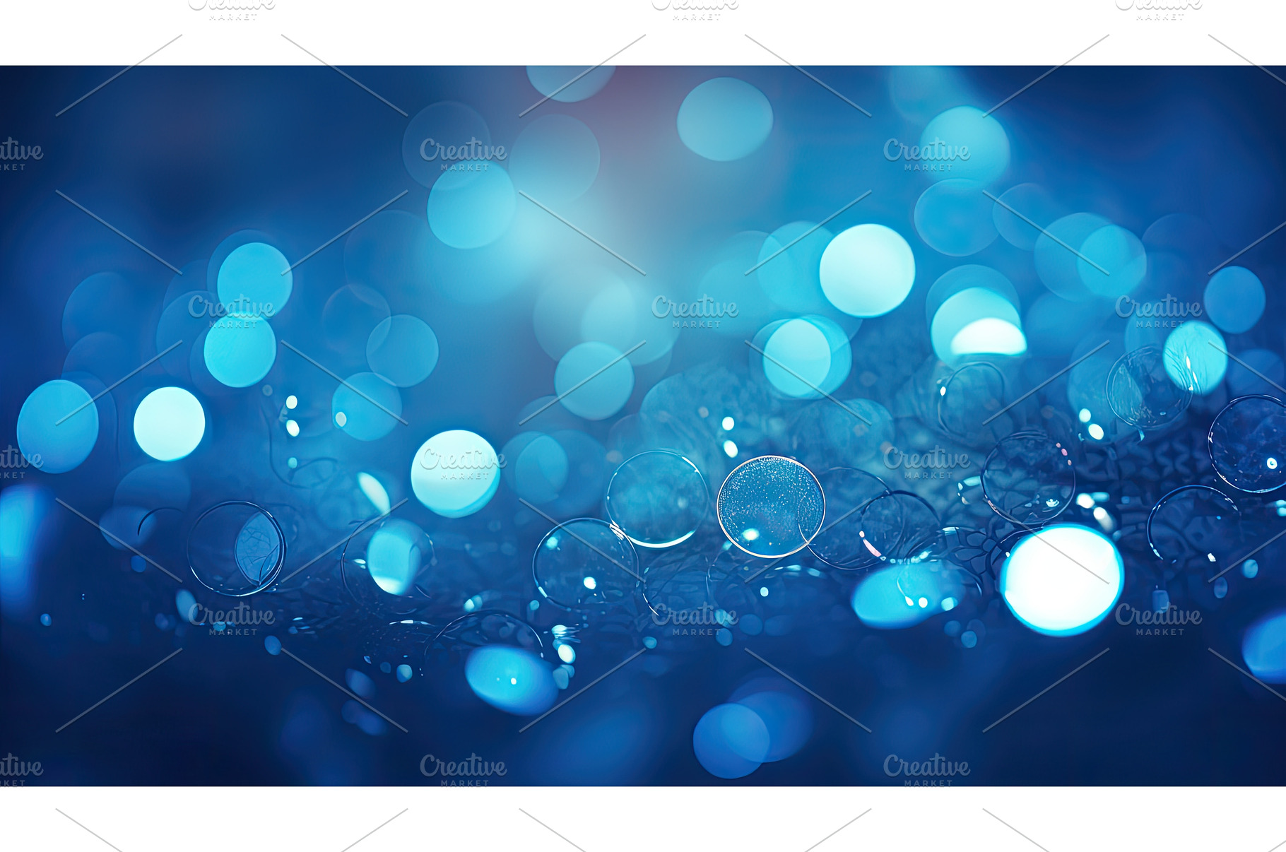 water navy blue bokeh ai generated, a Nature Photo by pikepicture