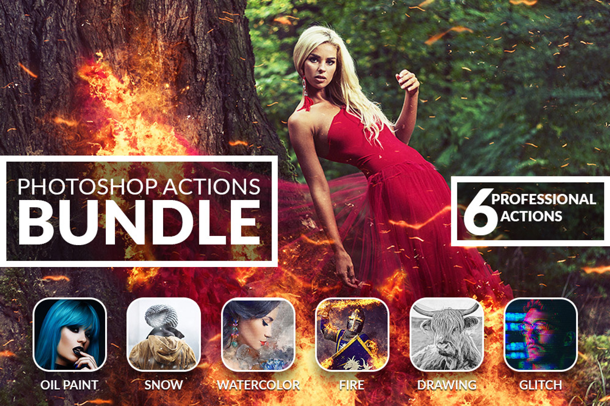 PRO Photoshop Actions Bundle, an Action Add-On by LUXDesignStudios (Photo 1 of 18)