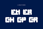 Liquid Crome - Round Font, a Sans Serif Font by Iqsiart Studio (Thumbnail 7 of 8)