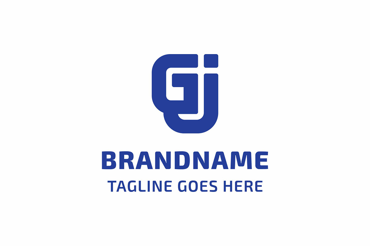 Letters GJ Monogram Connected Logo, a Branding & Logo Template by Pray Art Design Studio (Photo 1 of 2)