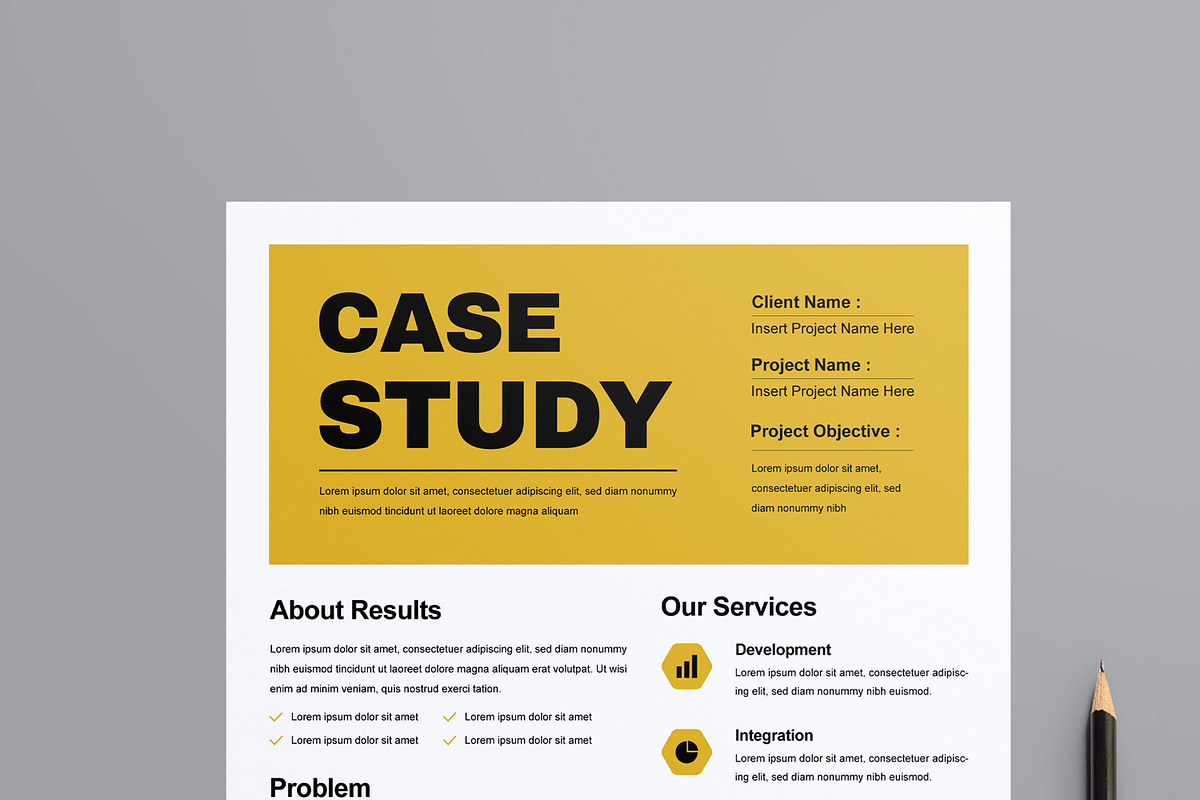 Business Case Study Template, a Stationery Template by MightyDesign (Photo 2 of 8)