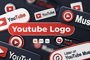 Youtube Logo 3D Icons, a 3D by Laimmilka (Thumbnail 1 of 4)