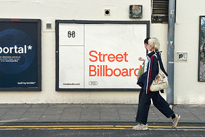 Street Billboard Mockup