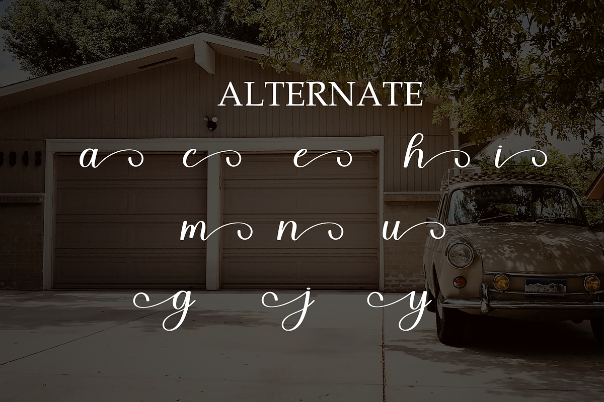 Garage | Script Font, a Handwritten Font by Scratchones (Photo 8 of 9)