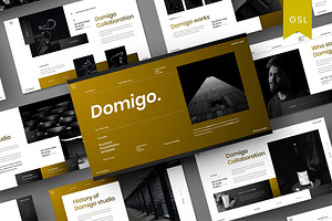 Domigo - Business Google Slide, a Presentation Template by Dens Creative Studio