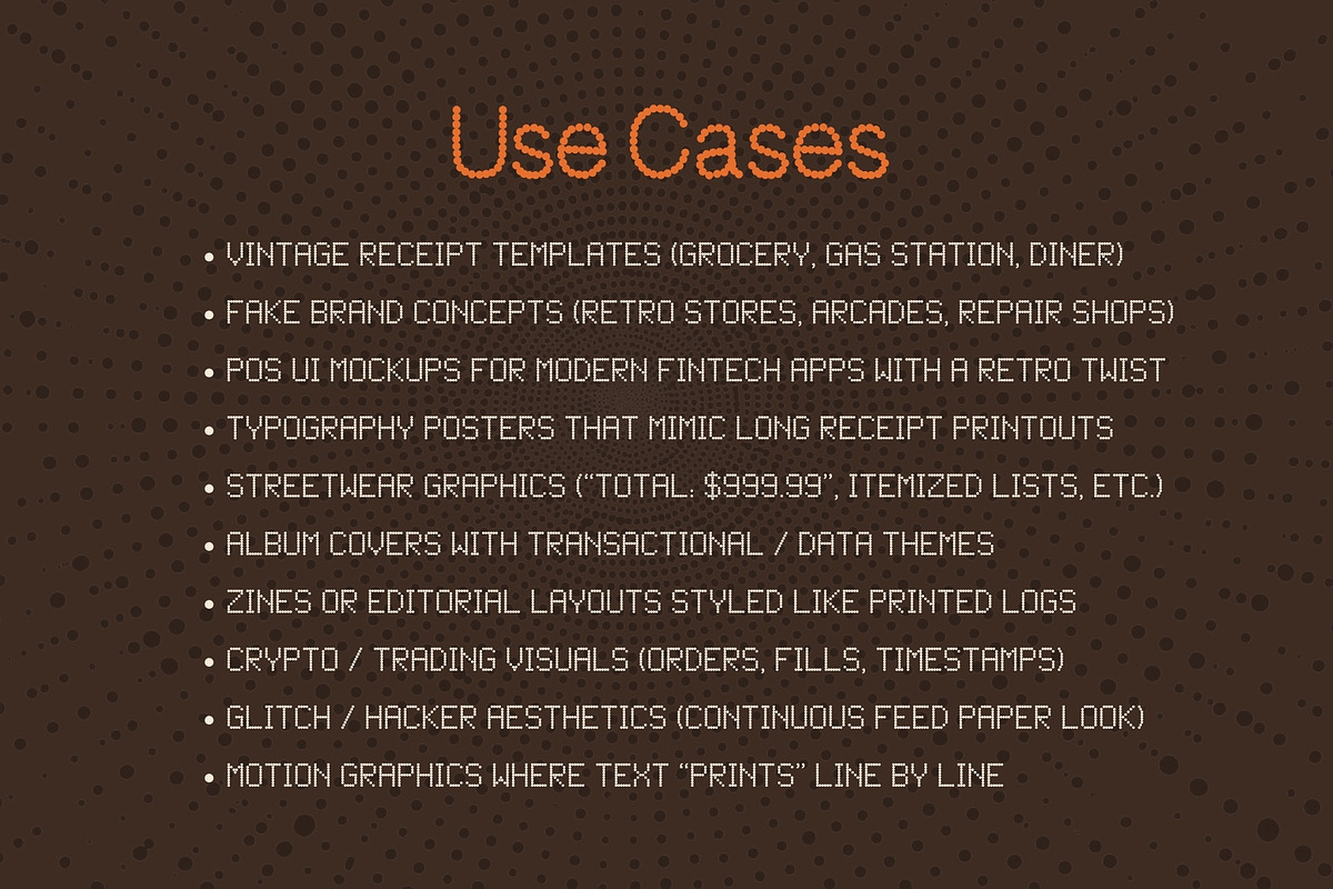 Dotted Font Bundle - 9 Matrix Fonts!, a Handwritten Font by HipFonts (Photo 3 of 9)
