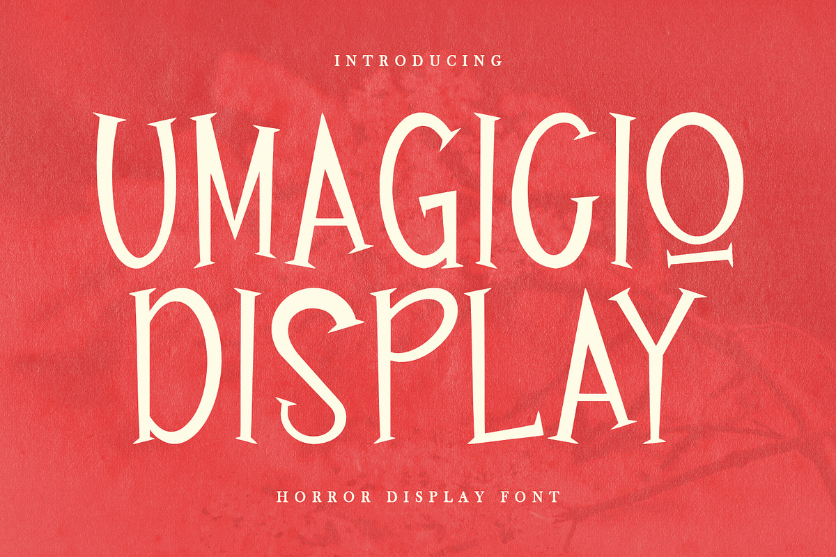 Umagicio Display Font, a Serif Font by Maulana Creative (Photo 1 of 7)