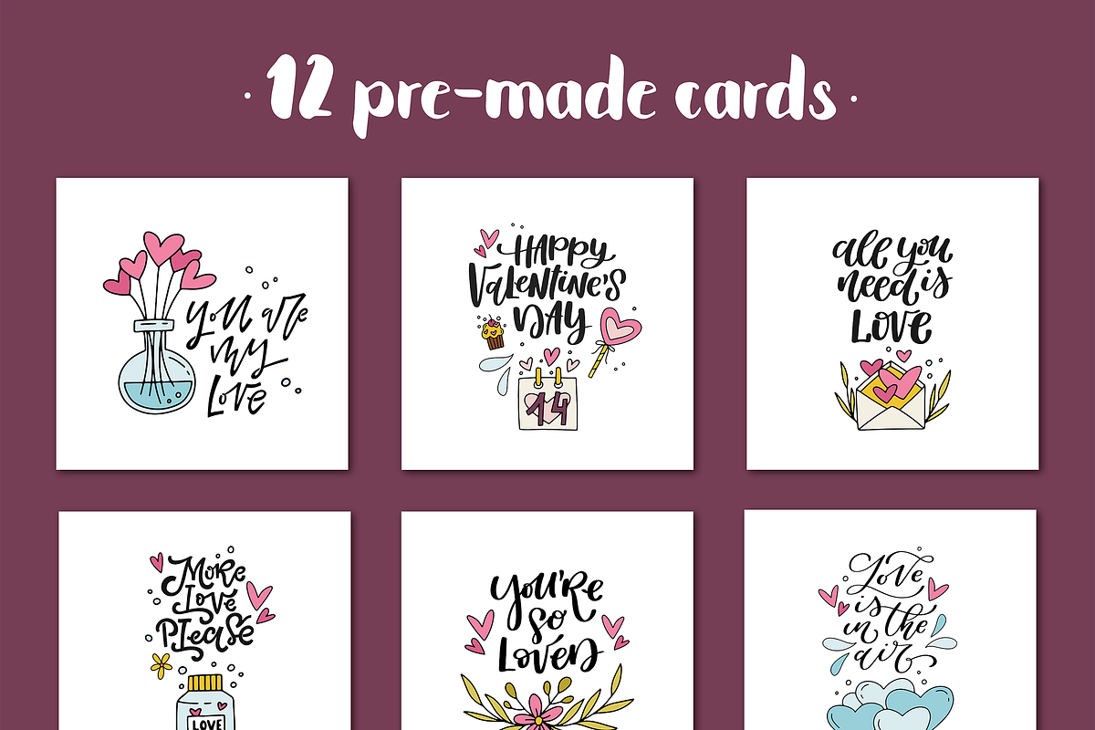 Big Love Graphics Set, a Decorative Illustration by Anna Krestiannykova (Photo 4 of 12)