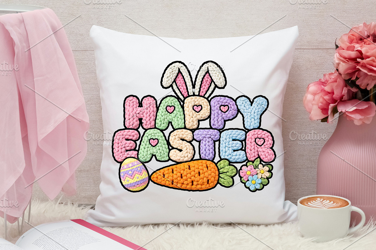 Crochet Happy Easter Png, Easter Png, an Illustration by Canvas Craft (Photo 6 of 7)