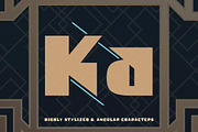 Executa - Bold Art Deco + Freebies, a Sans Serif Font by Parker Creative (Thumbnail 2 of 12)