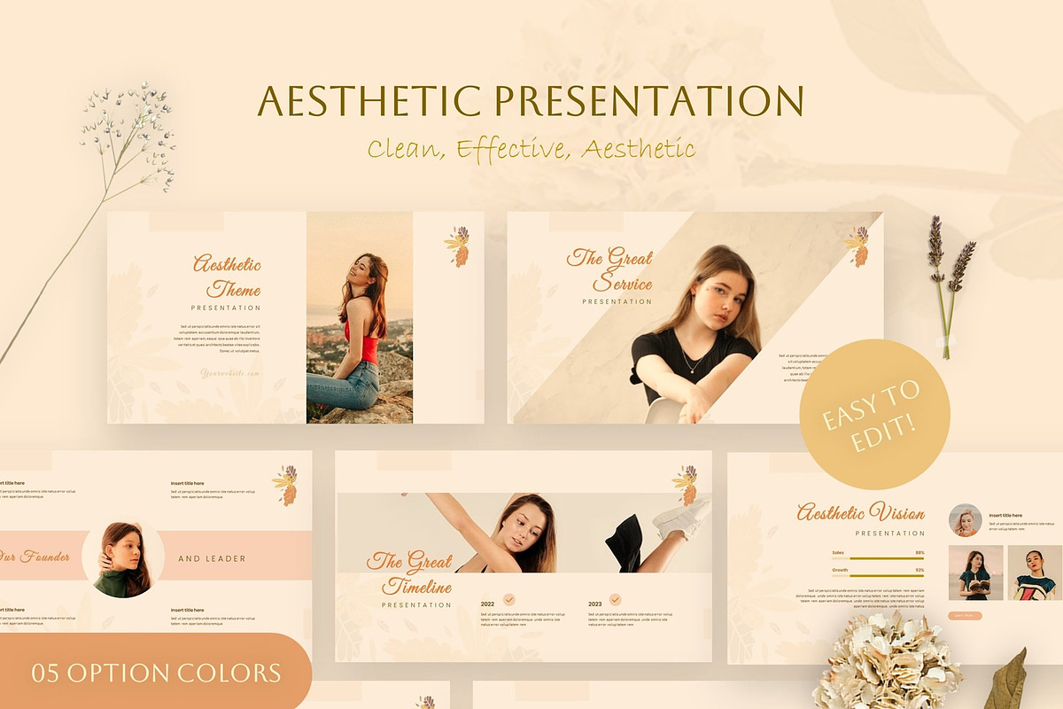 Aesthetic Powerpoint, a Presentation Template by NecrolitSlide (Photo 1 of 12)