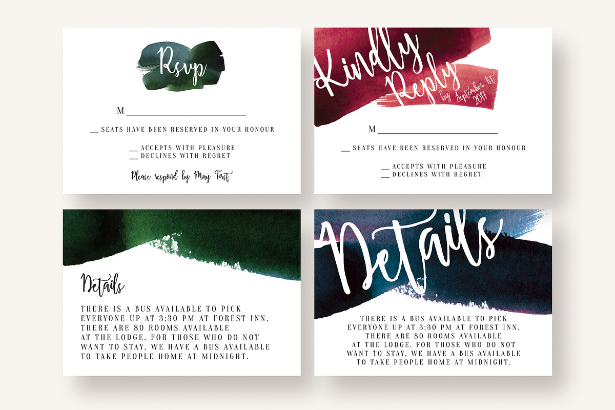 Watercolor Invitation Collection, an Invitation Template by Knotted Design (Photo 7 of 10)