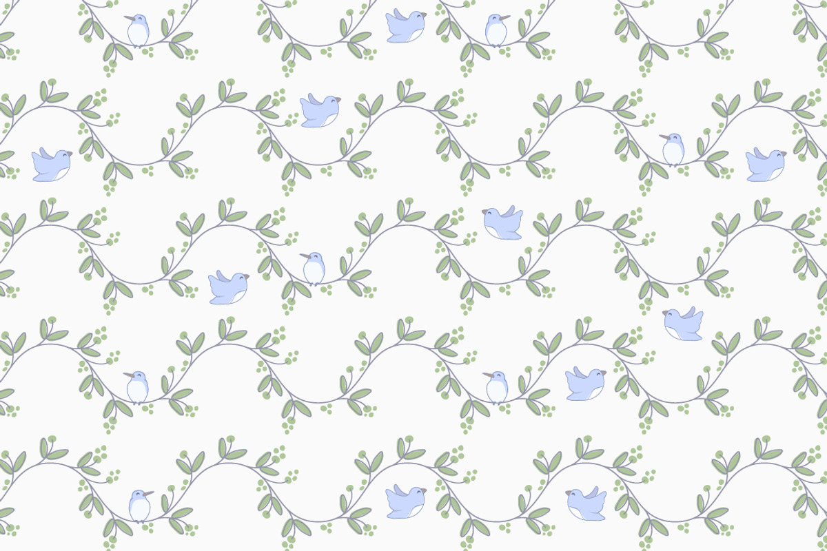 Birds & Floral Patterns, a Pattern Graphic by Bobboz Store (Photo 2 of 3)