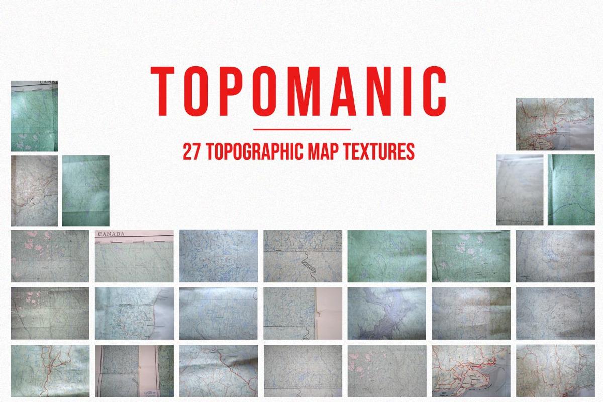 TopoManic - Topographic Map Textures, a Texture Graphic by Bouchard Designs (Photo 4 of 5)