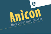 Anicon Black&Thin italic, a Sans Serif Font by NREY (Thumbnail 8 of 8)