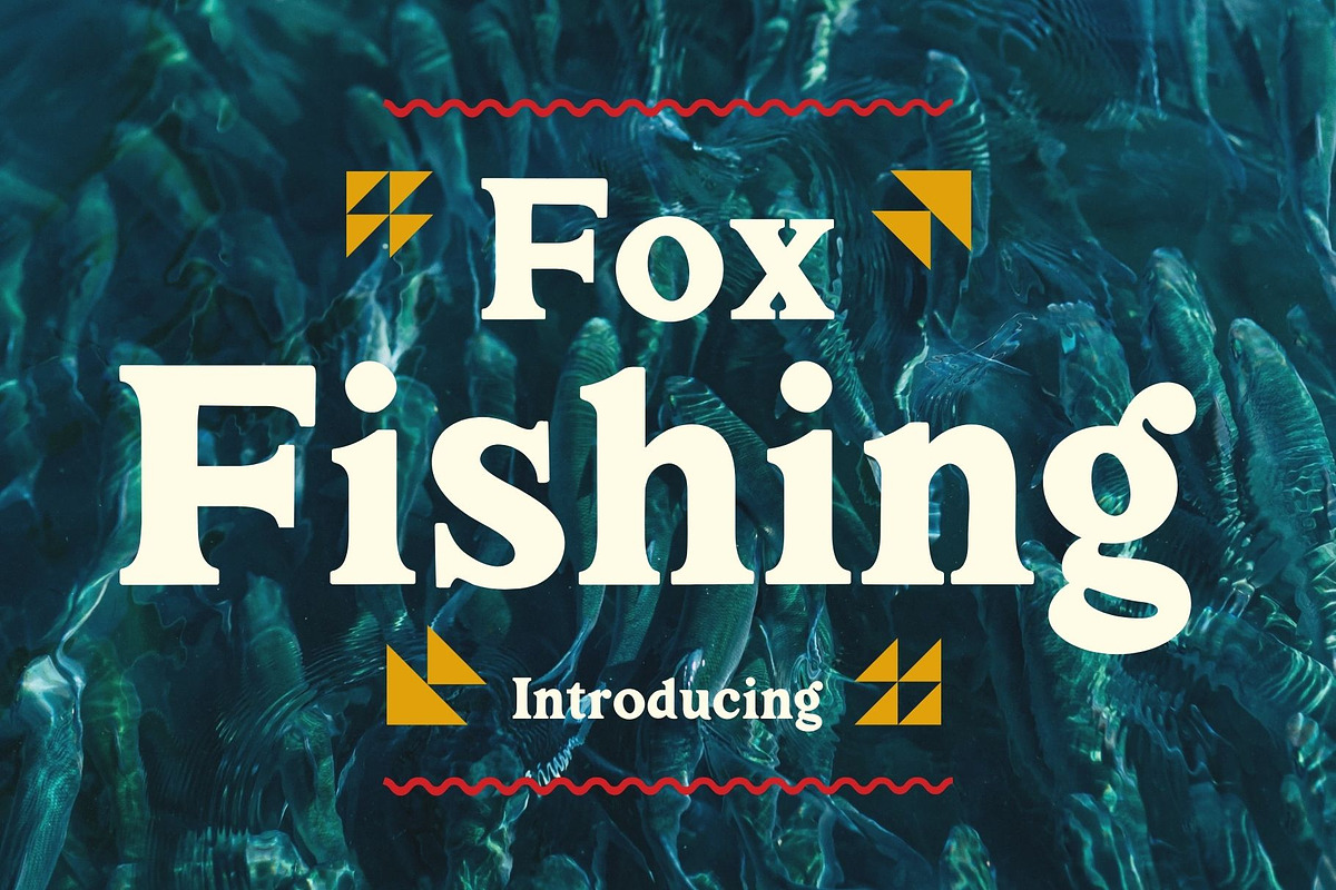 Fox Fishing Font, a Serif Font by Fox7 By Rattana (Photo 1 of 9)