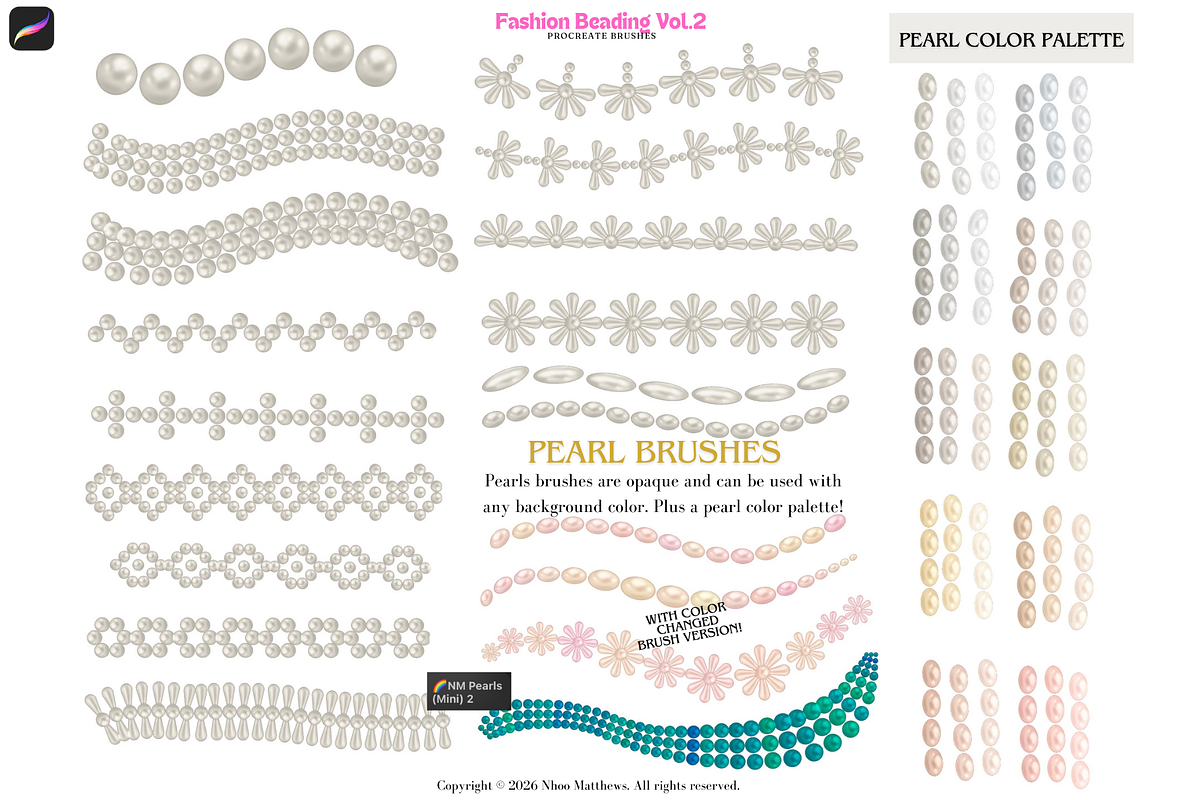 Procreate Brushes Fashion Beading 2, a Brush Add-On by Fashion Workshop Bkk (Photo 16 of 19)
