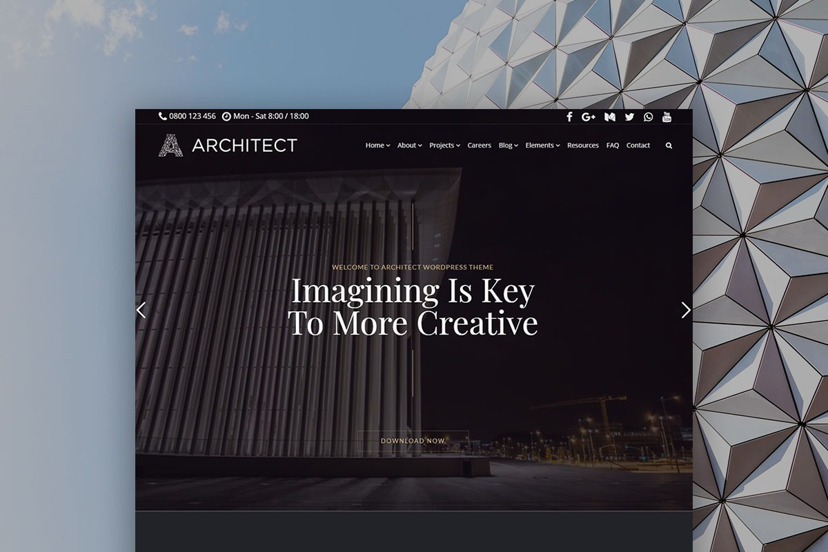 Aesir Theme WordPress Site Builder, a WordPress Template by Visualmodo (Photo 2 of 9)
