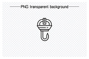 Pulley Crane Hook Icons Set, an Outline Icon by Designfour (Thumbnail 2 of 7)