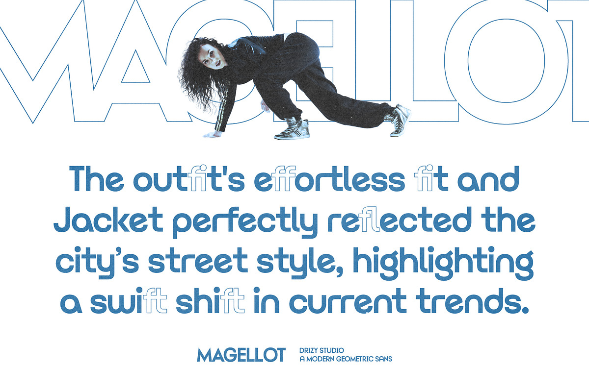 Magellot – Modern Geometric Sans, a Sans Serif Font by Drizy (Photo 5 of 10)
