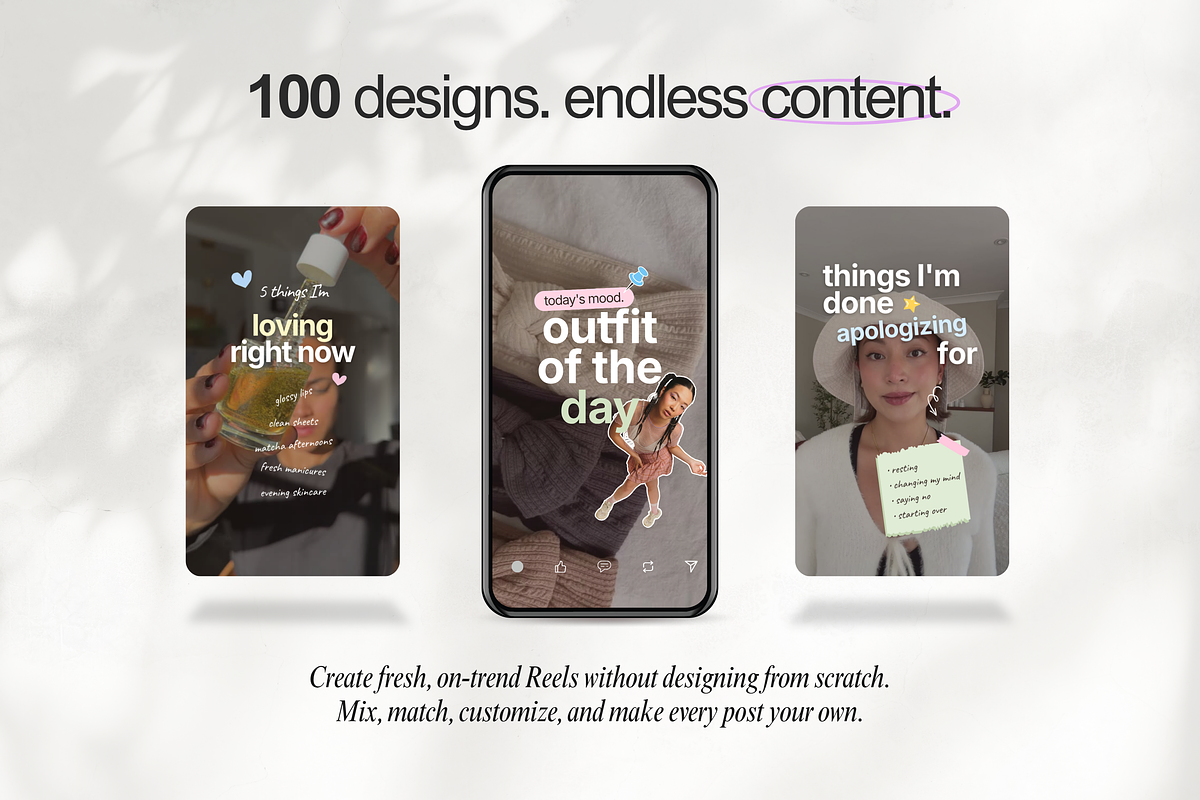 Viral iOS Reels Canva Templates, a Social Media Template by DigiPax (Photo 4 of 14)
