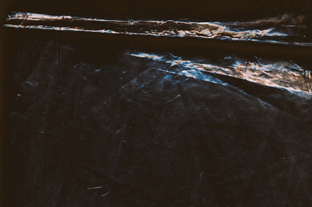 Crushed foil weathered steel effect rust wrinkled