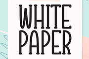 White Paper | Script Font, a Script Font by Scratchones (Thumbnail 1 of 8)