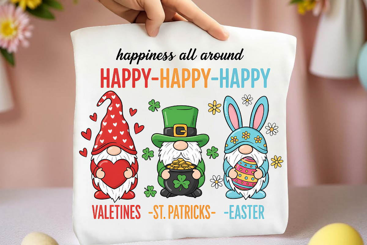 Happiness All Around Gnomes PNG, an Illustration by Libby Wishes (Photo 1 of 6)