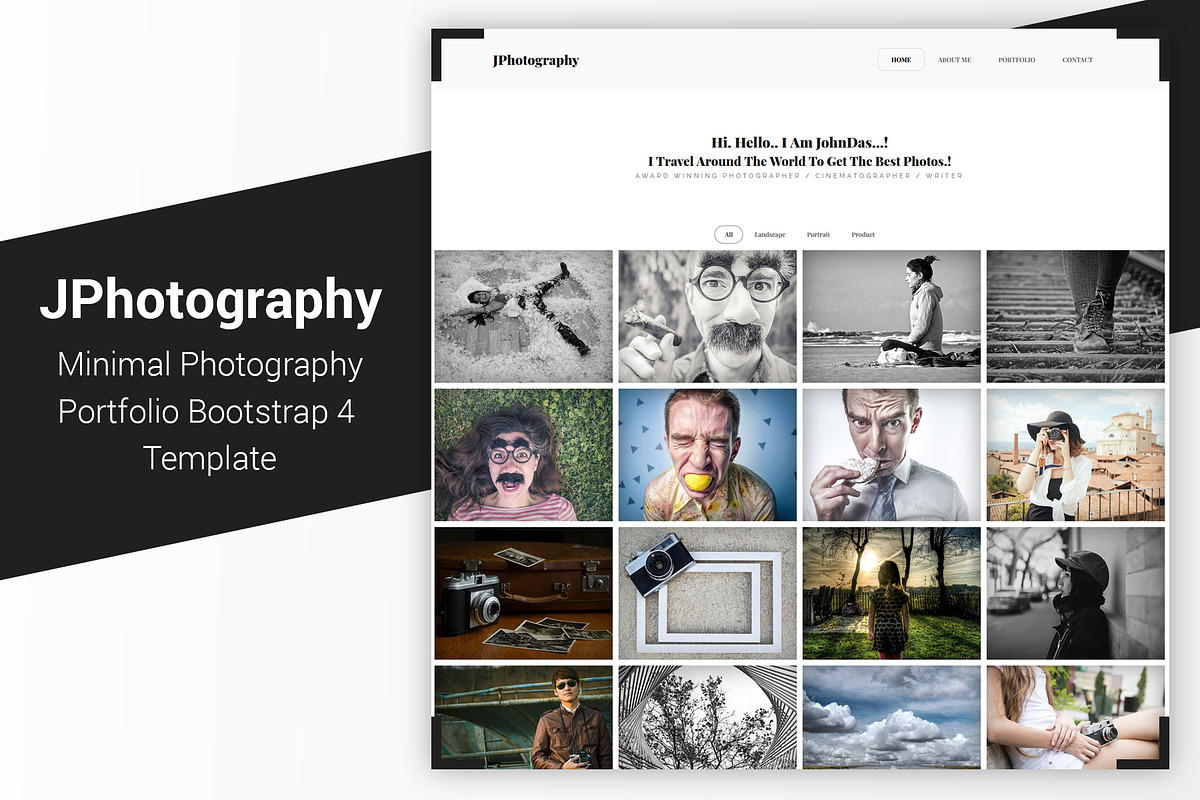 JPhotography - Minimal Photography, a Bootstrap Template by Dasagani (Photo 1 of 5)