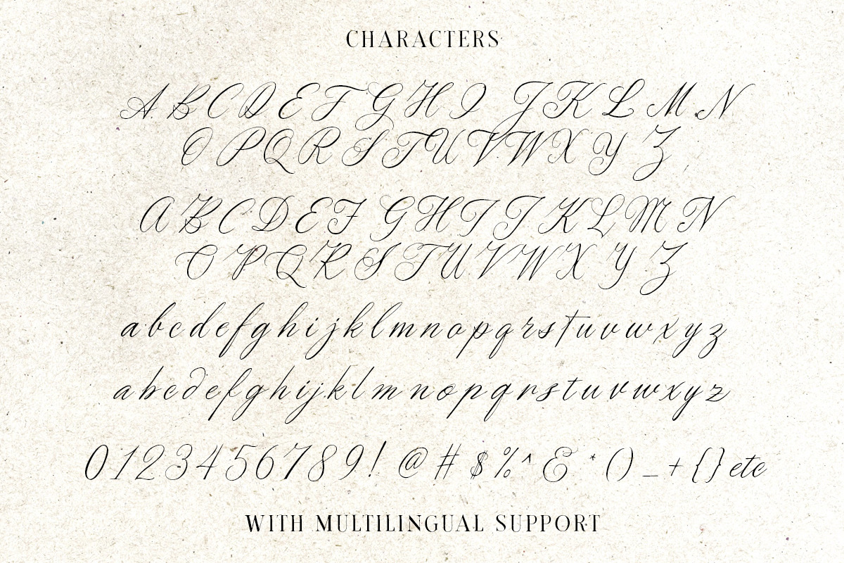 Golden Rouge Vintage Script, a Script Font by Letterhend Studio (Photo 8 of 10)