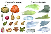 Watercolor autumn family gnomes set, a Seasonal Illustration by Fresh art by Larysa (Thumbnail 4 of 5)
