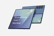 Smartphone Z Fold & Flip 7 Mockup, an Android Mockup by DSNA Mockup (Thumbnail 3 of 13)