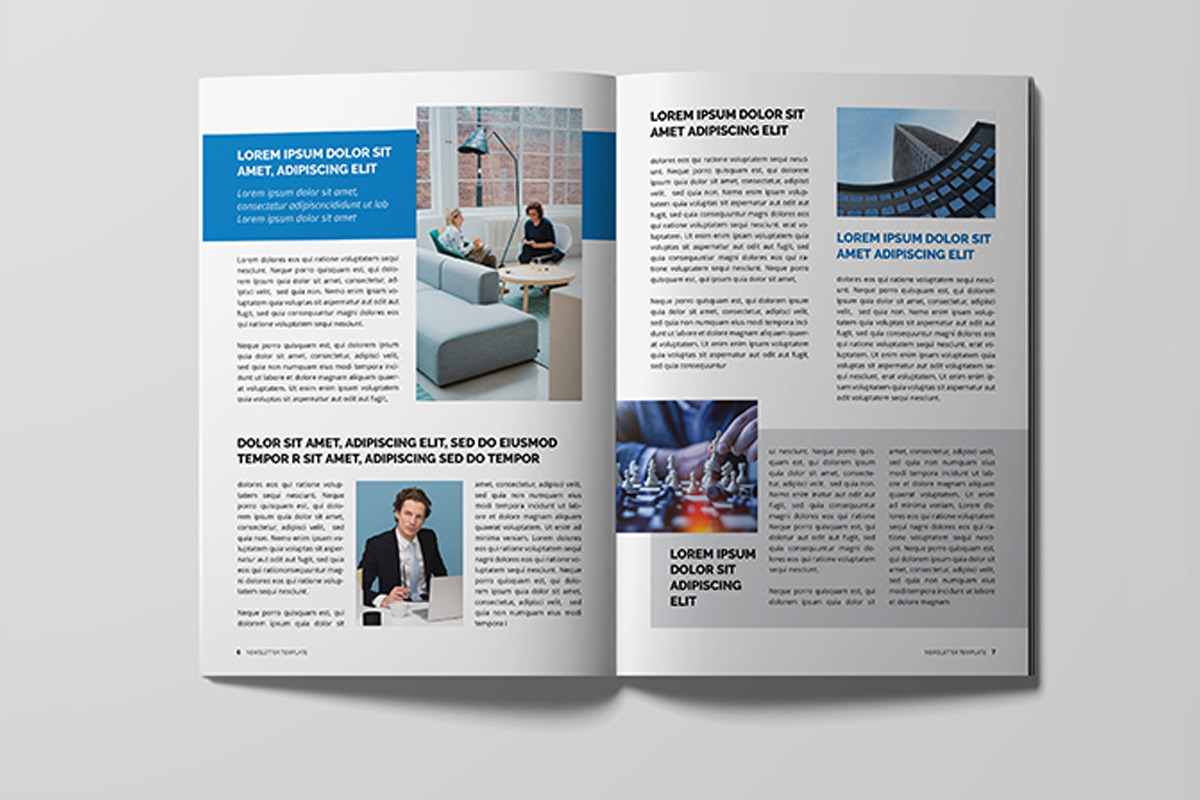 Business Newsletter Template, a Magazine Template by xtratimebd (Photo 4 of 5)