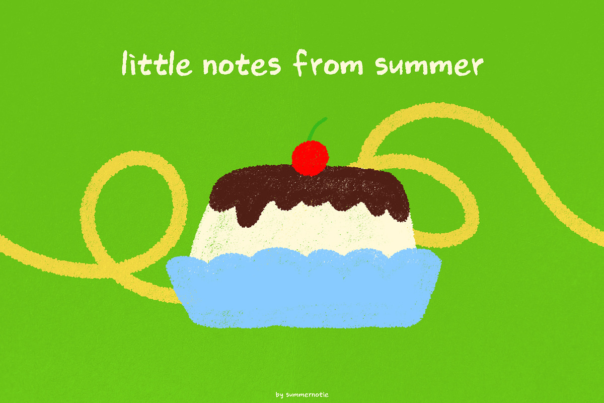 Notie Crayon Handwritten Font, a Handwritten Font by Summernotie (Photo 2 of 6)