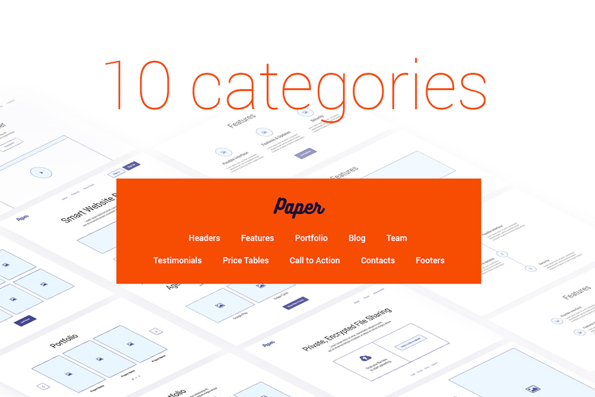 Paper Wireframe Kit, a Wireframe Template by uispot (Photo 3 of 4)