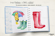 Watercolor Weather Clip Art Bundle, an Illustration by JSquarePresents (Thumbnail 3 of 5)