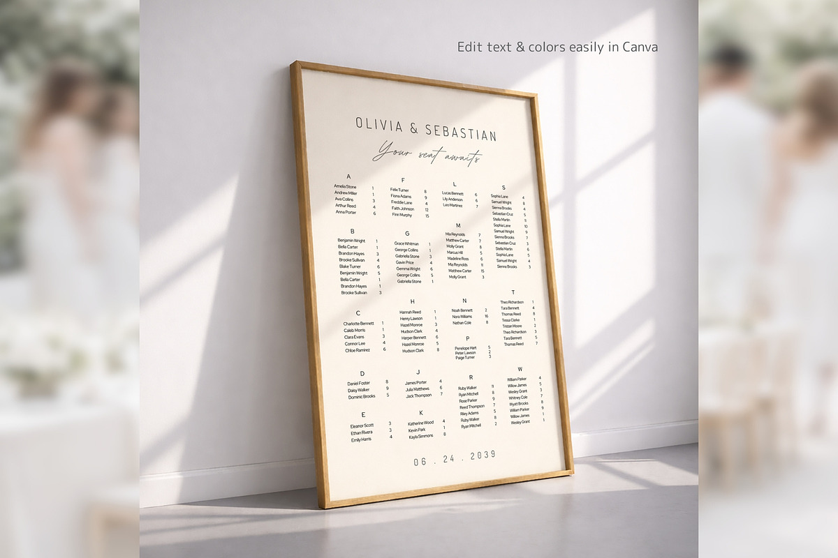 Elegant Alphabetical Canva bd008, a Poster Template by TyphoonStudio (Photo 6 of 10)