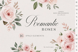 Romantic Roses (Png) Elements