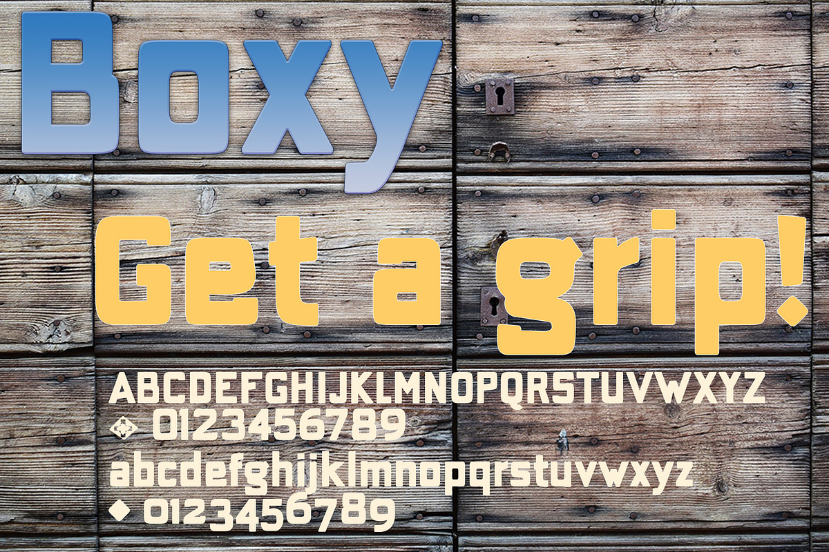 The Boxy squared sans family preview 4