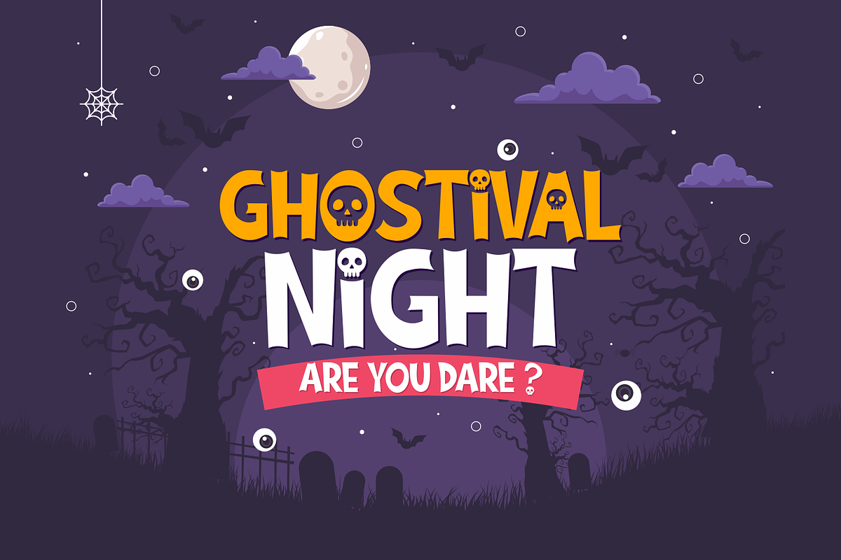 Ghostival, a Font by Fachranheit Studio (Photo 7 of 10)