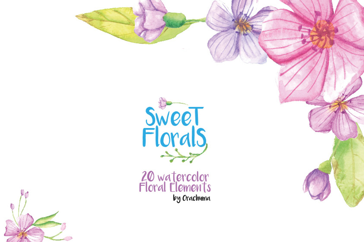 Sweet Floral Element DIY Pack, a Decorative Illustration by Ora (Photo 2 of 4)
