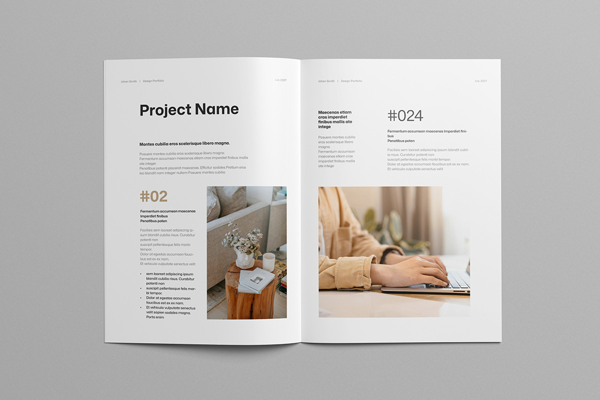 Portfolio Template | Indesign, a Brochure Template by HiveArts