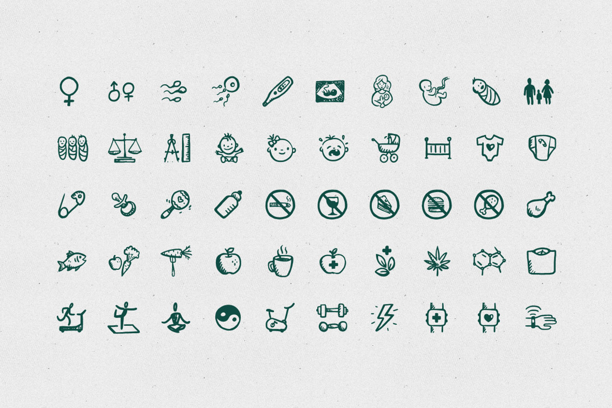 260 hand-drawn medical icons, an Icon by Hand-Drawn Goods (Photo 5 of 5)