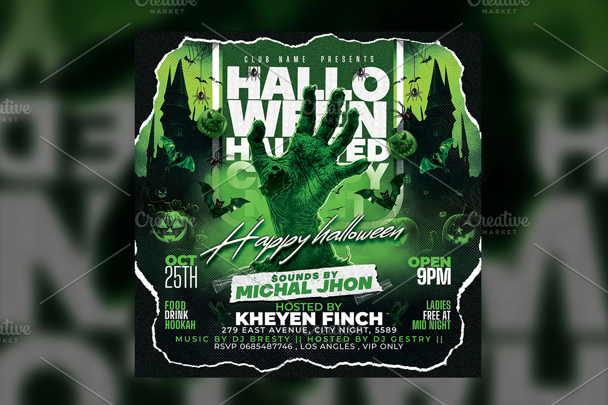 Halloween Flyer Template, a Flyer Template by RTXdesinger99 (Photo 2 of 3)