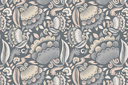 Block Print stylized floral, a Decorative Illustration by Tanna.ART (Thumbnail 2 of 13)