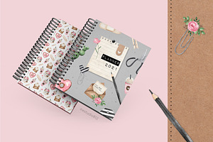 Cute Planner Watercolor Set