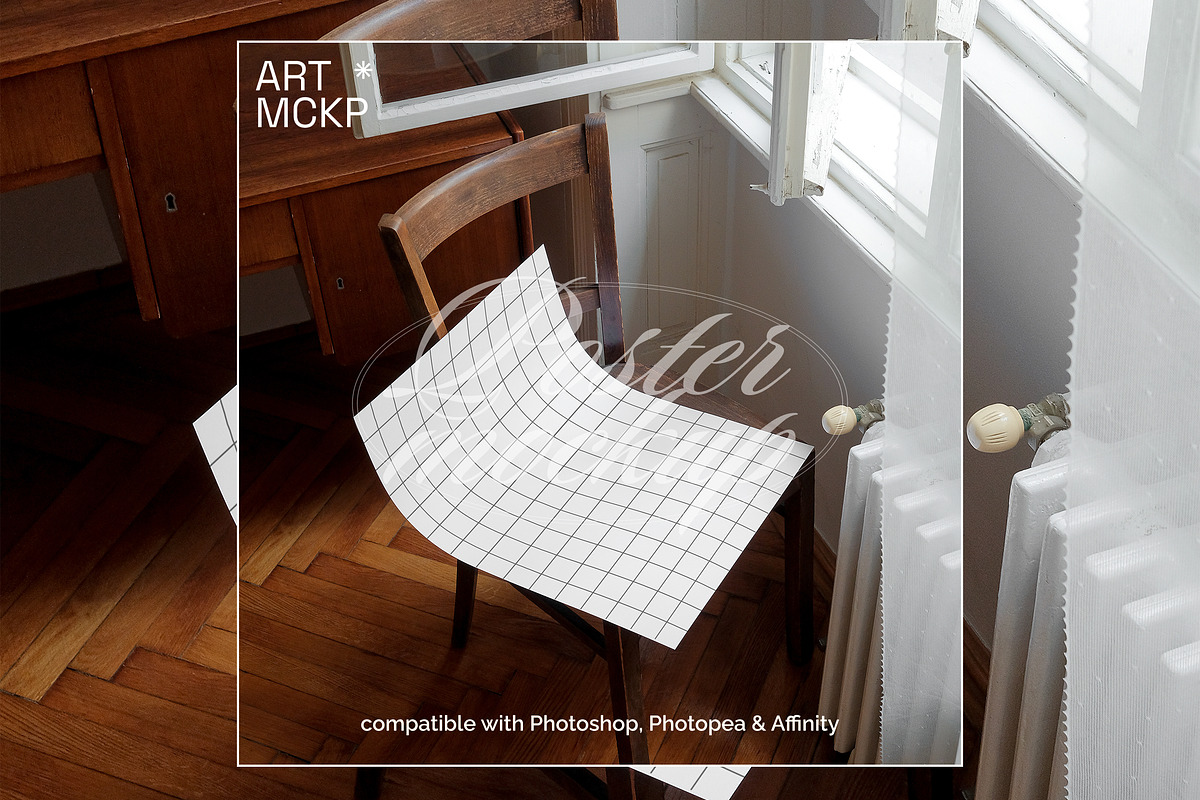 Din A Poster interior mockup, a Merchandise Mockup by MCKP*ME (Photo 3 of 3)